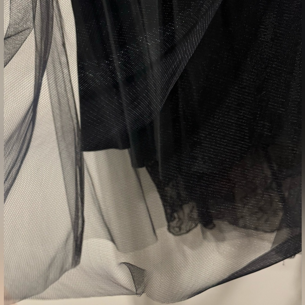 Rickie Freeman for Teri Jon Women’s black floral print skirt size 12 - Picture 9 of 12